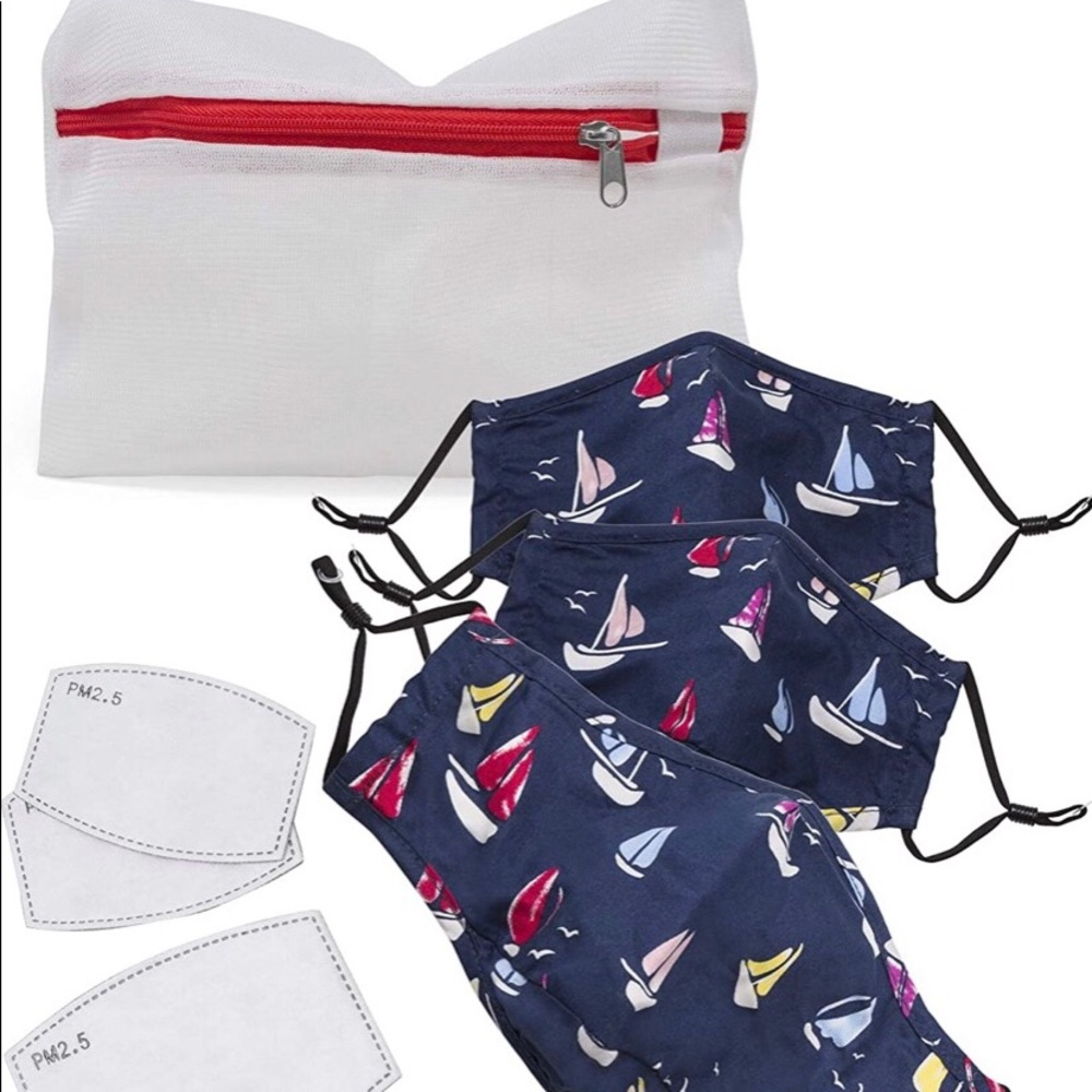 Matching Daddy & Me Mask Set Sailboat Design